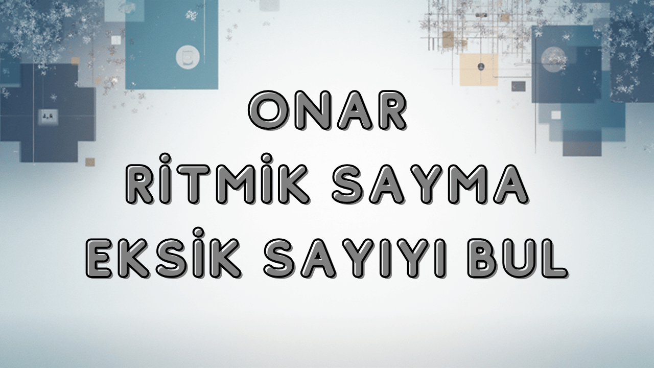 eksik sayıyı bulma etkinliği önizlemesi