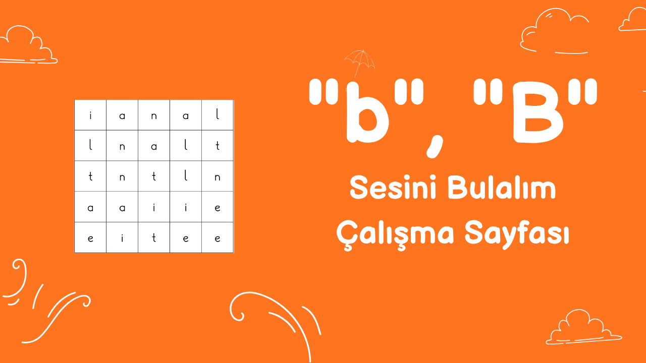 b sesini bulma etkinliği önizlemesi