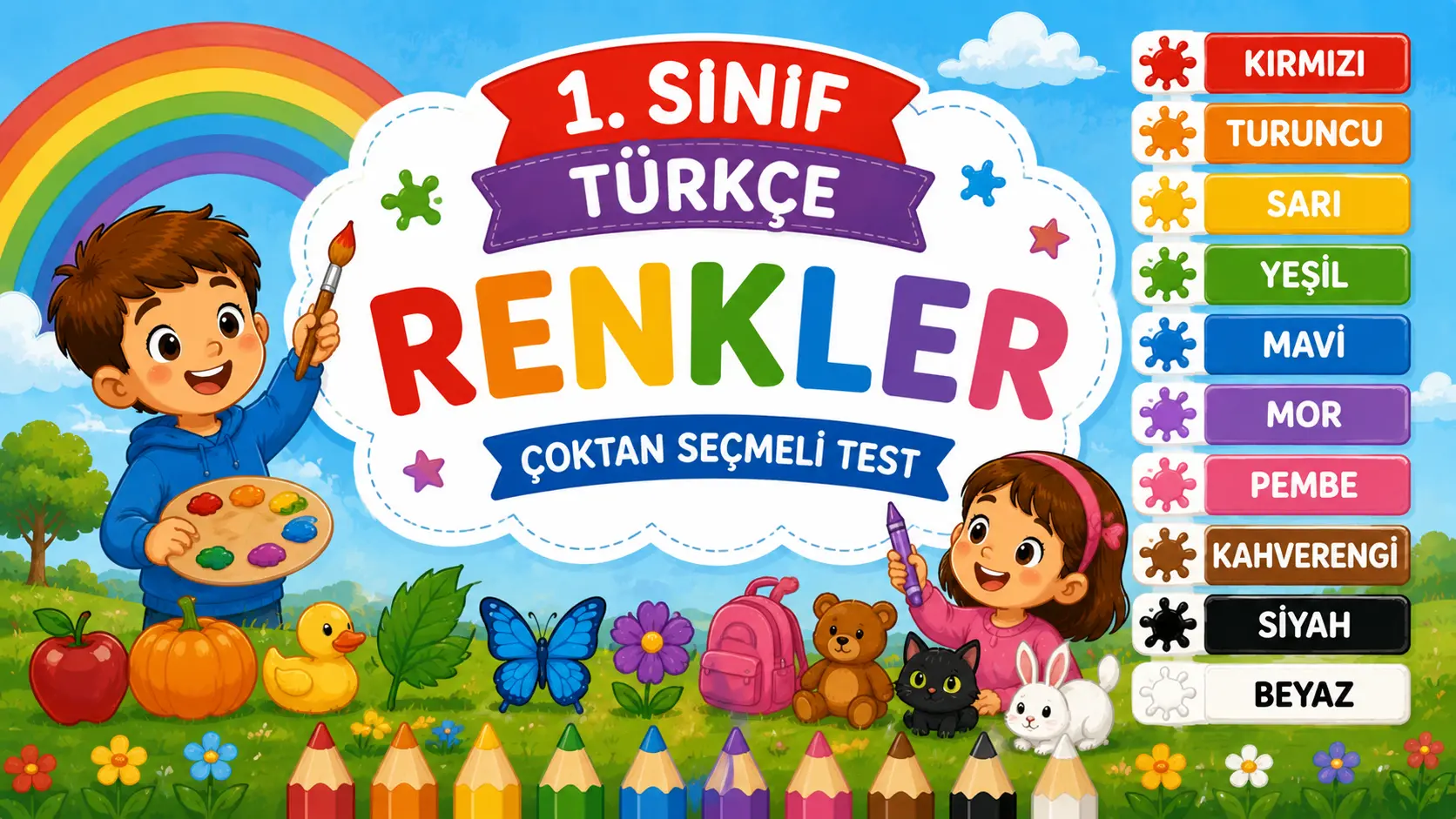 Renkler testi önizlemesi