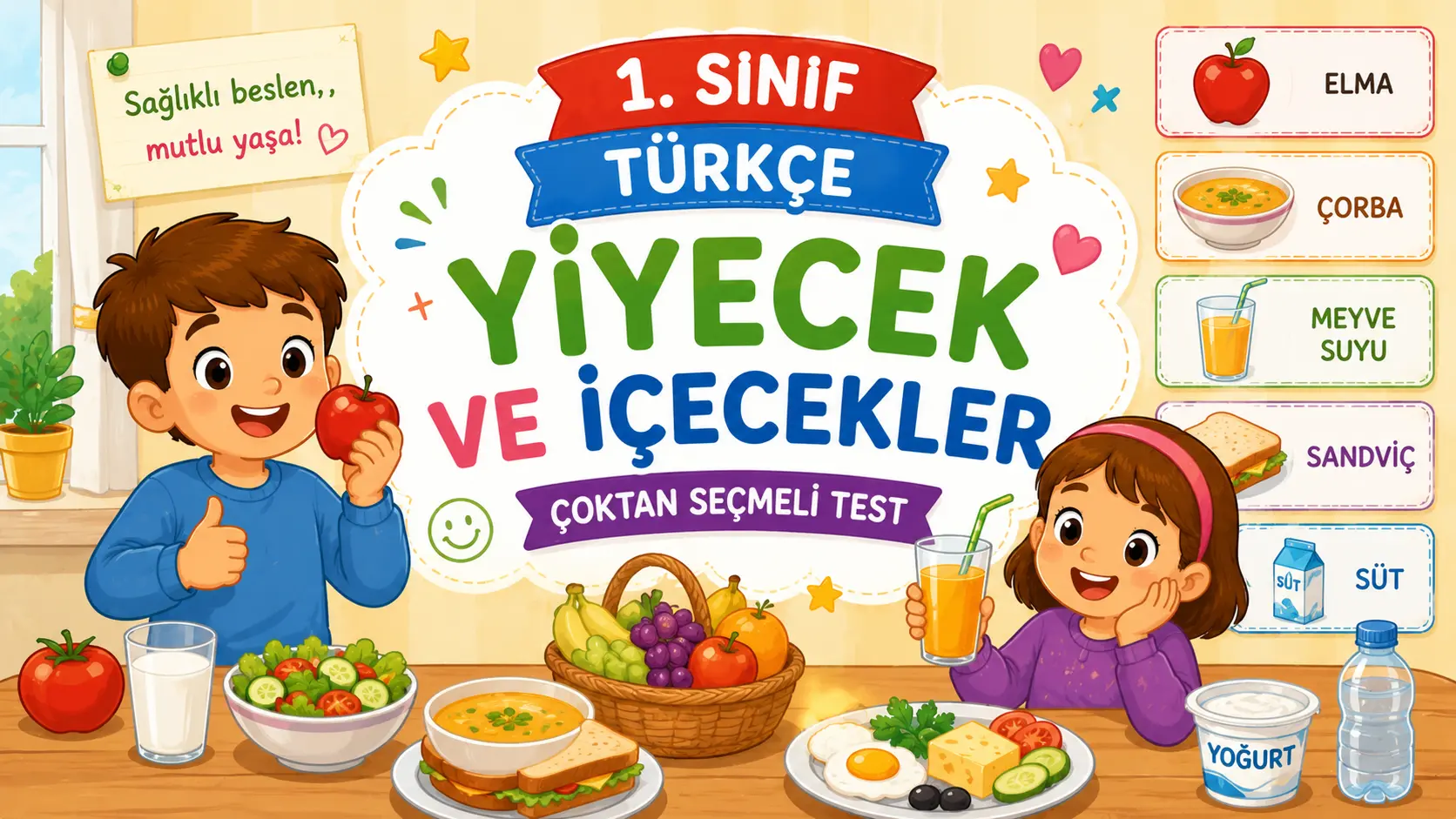 Yiyecekler ve İçecekler testi önizlemesi