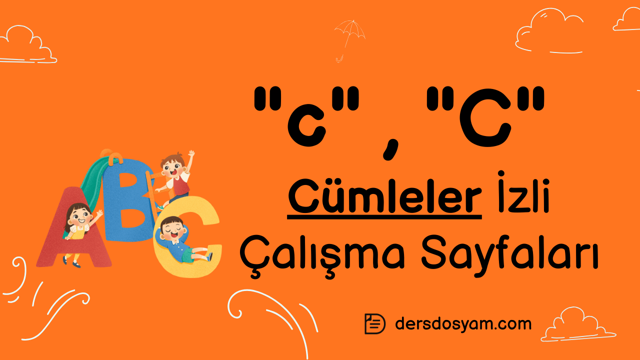 c sesi cümleler çalışma sayfası önizlemesi