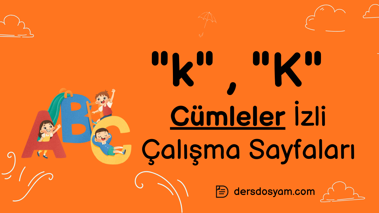 k sesi cümleler çalışma sayfası önizlemesi