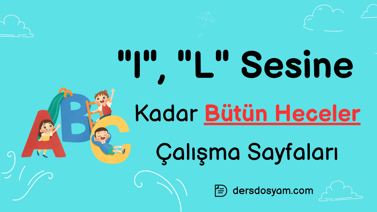 l sesine kadar bütün heceler çalışma kağıdı önizlemesi