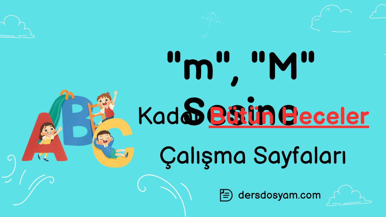m sesine kadar bütün heceler çalışma kağıdı önizlemesi