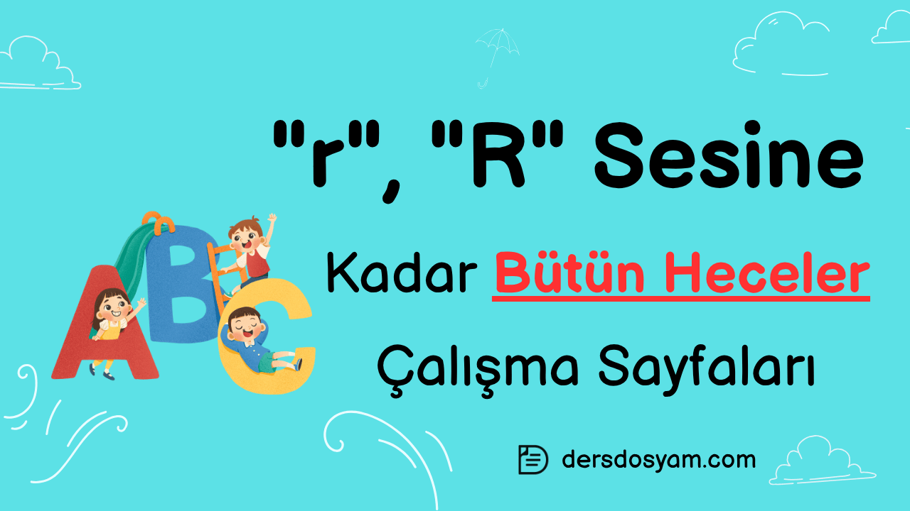 r sesine kadar bütün heceler çalışma kağıdı önizlemesi