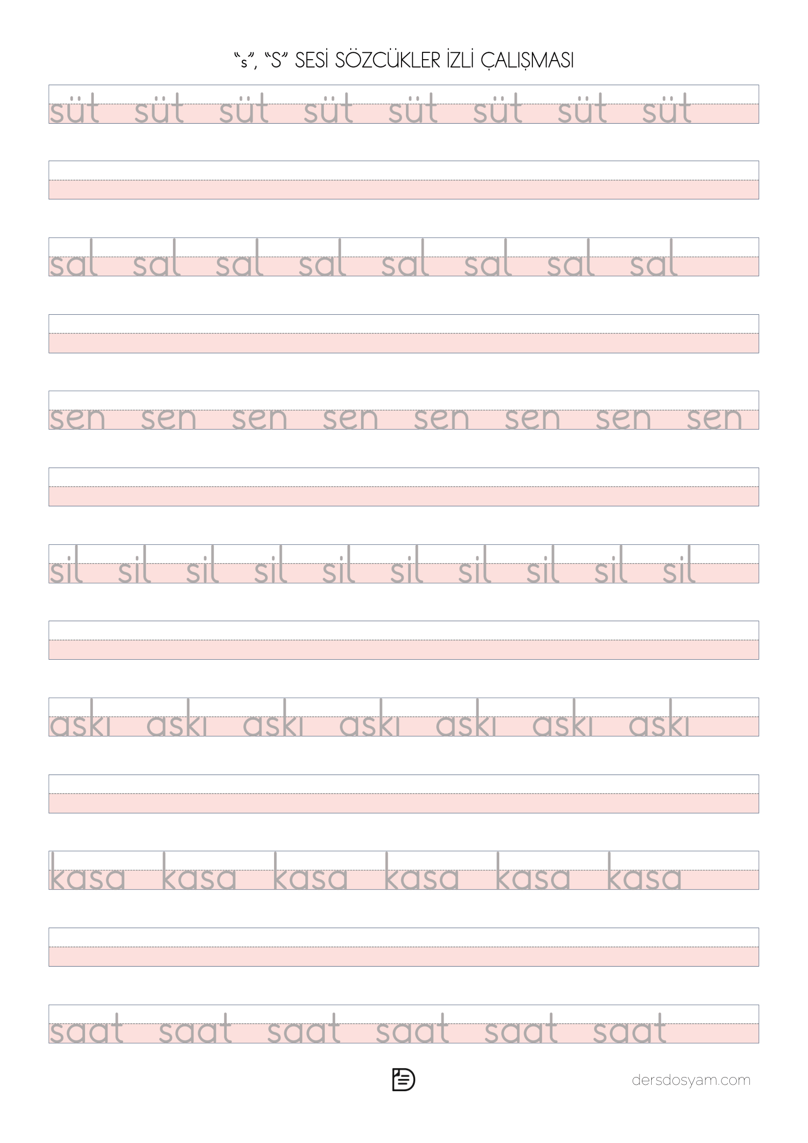s sesi kelime okuma yazma etkinliği 1
