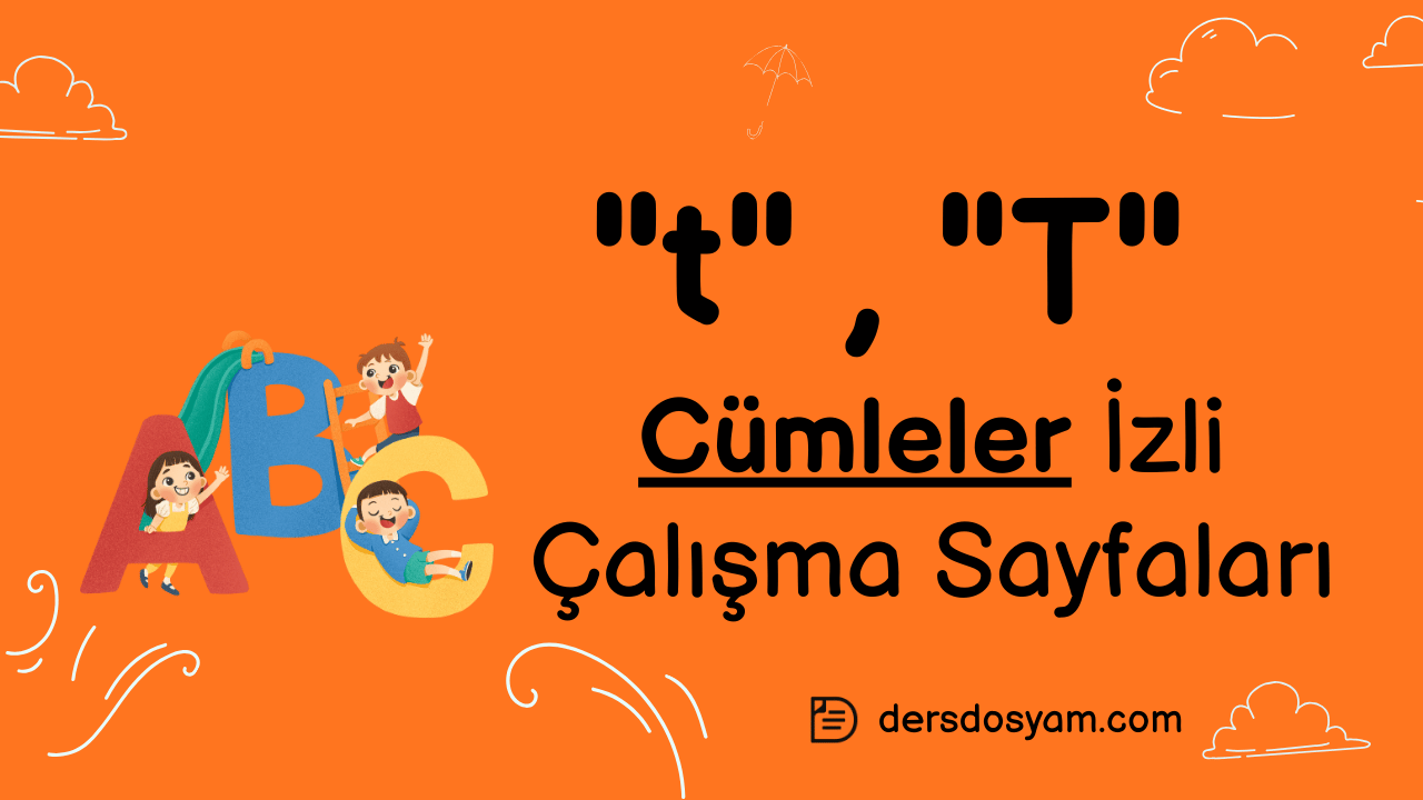 t sesi cümleler çalışma sayfası önizlemesi