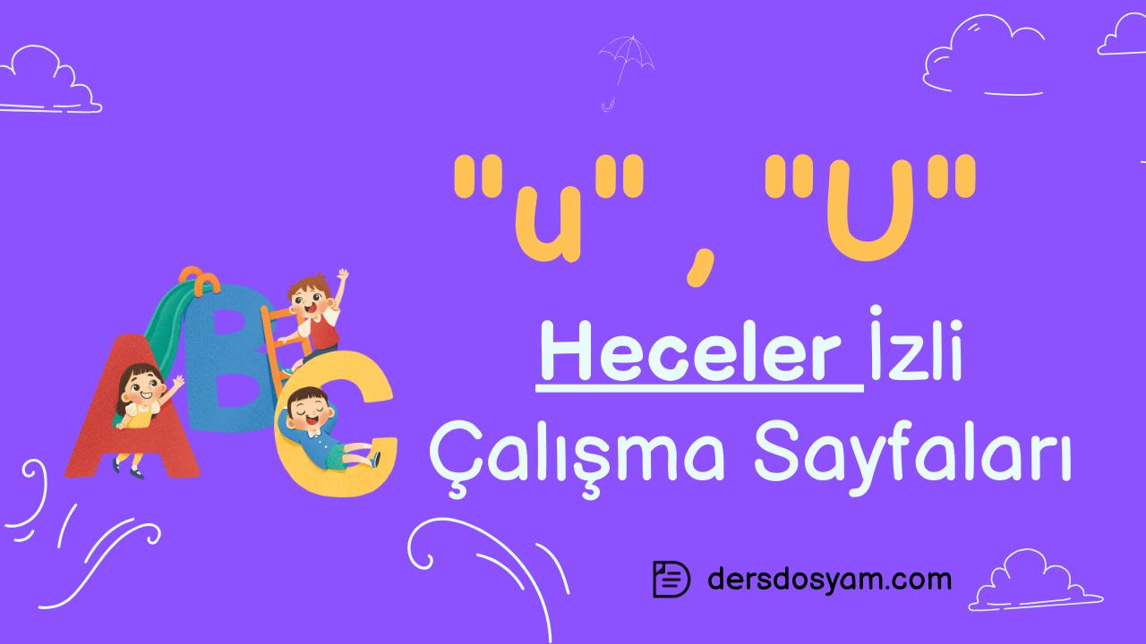 u sesi heceler çalışma sayfası önizlemesi
