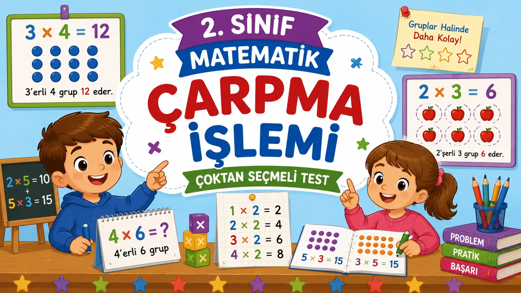 2. sınıf çarpma işlemi testi önizlemesi
