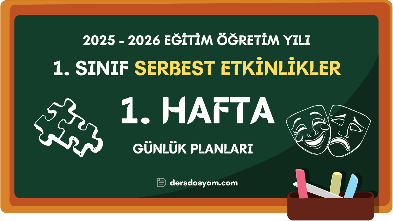 Serbest Etkinlikler Günlük Plan
