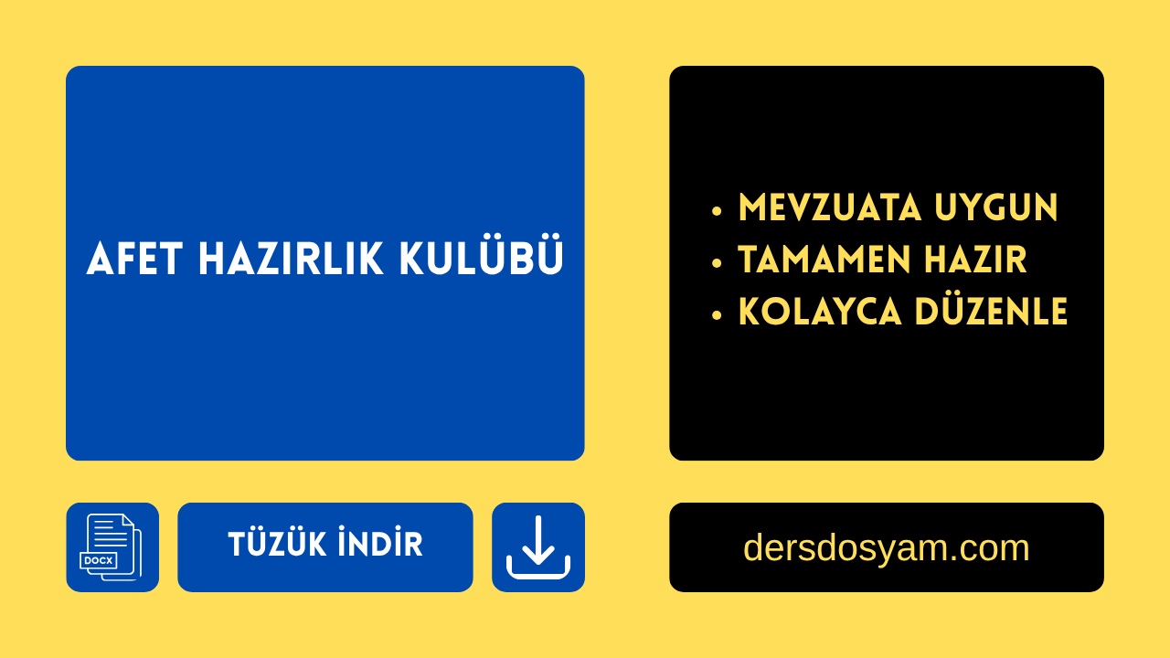 AFET HAZIRLIK KULÜBÜ TÜZÜĞÜ