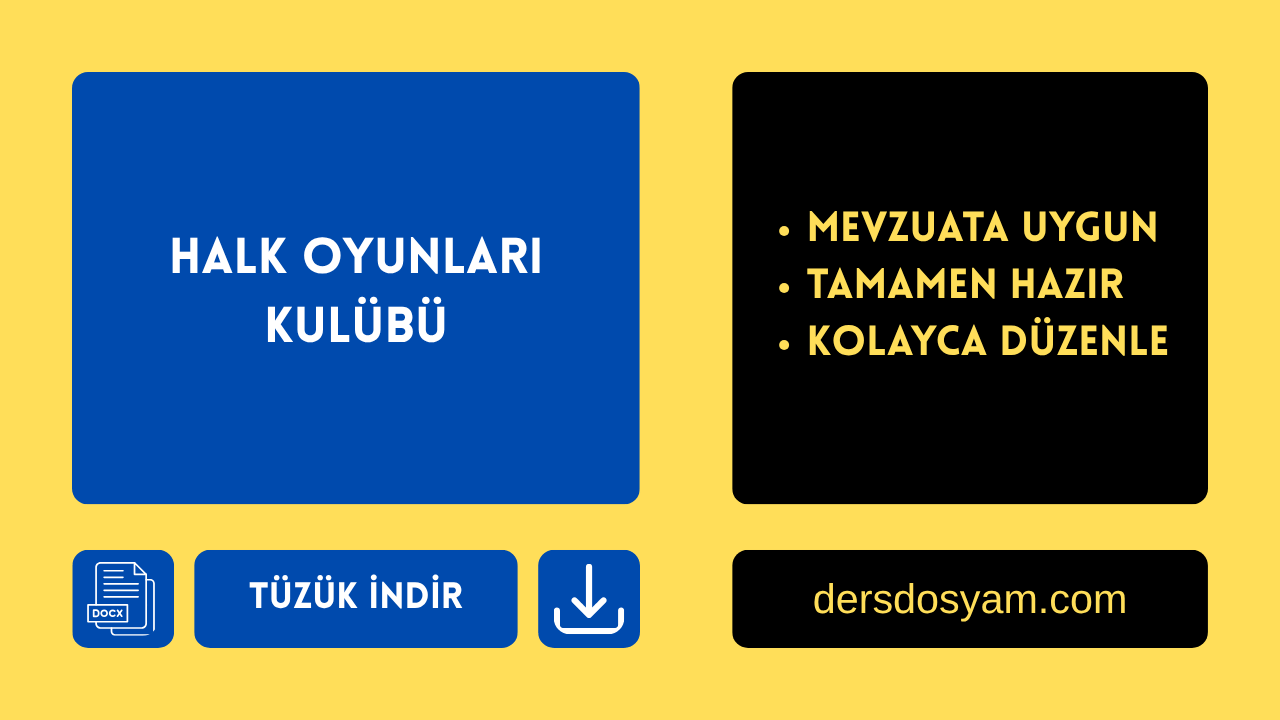 HALK OYUNLARI KULÜBÜ TÜZÜĞÜ
