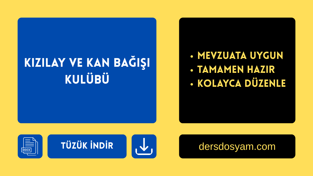 KIZILAY VE KAN BAĞIŞI KULÜBÜ TÜZÜĞÜ