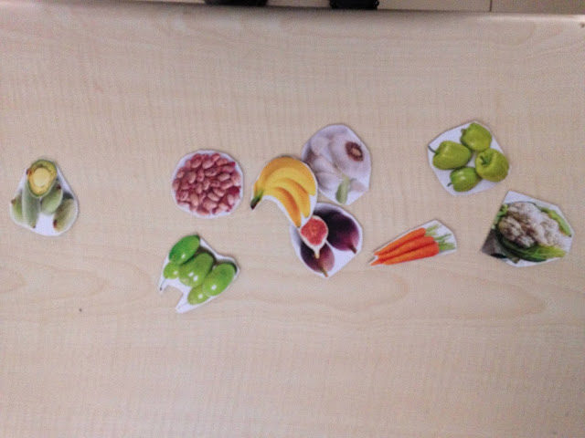 Sağlıklı Yiyecekler Dolabı Materyali - Adım 1