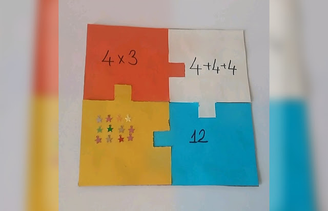 Sayılarla Puzzle Materyali - Adım 1
